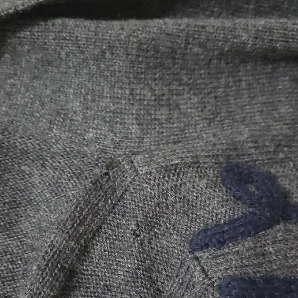 The Villager 1X Vintage 80s Wool Cardigan Shawl Collar Shoulder Pads Oversize - Picture 9 of 9